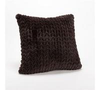 Coussin Chevron chocolat - Amadeus - Marron - Polyester chocolat G