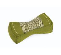 Coussin chinois, design traditionnel vert bambou, rembourrage 100% Kapok