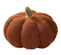 Coussin Citrouille Peluche Halloween FONGWAN Décoration pour Canapé Maison Jardin Photographie, 20cm - Brun Brun G