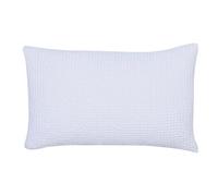 Coussin coton stonewashed Vivaraise Maia Blanc 30x50 cm
