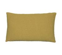 Coussin coton stonewashed Vivaraise Maia Vert 30x50 cm