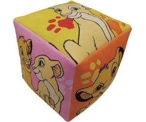 Coussin Cube Premium Le Roi Lion Disney, 25 x 25 x 25 cm, Microfibre