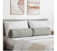 Coussin d'accent - VIDAXL - Coussins 2 pcs - Gris clair - Microfibre - 25 x 70 cm