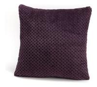 Coussin damier prune 40x40 cm