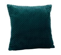 Coussin damier émeraude 40x40 cm