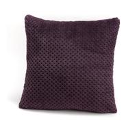 Coussin damier prune 40x40 cm