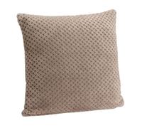 Coussin damier taupe 40x40cm