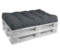 Coussin d'assise Beautissu Coussin de palette Outdoor Eco Style, 120 x 80 cm, gris