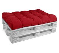 Coussin d'assise Beautissu Coussin de palette Outdoor Eco Style, 120 x 80 cm, rouge