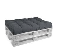 Coussin d'assise Beautissu Coussin de palette Outdoor Eco Style, 120 x 80 cm, gris