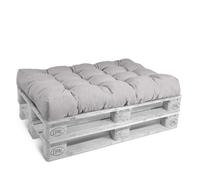 Coussin d'assise Beautissu Coussin de palette Outdoor Eco Style, 120 x 80 cm, gris clair