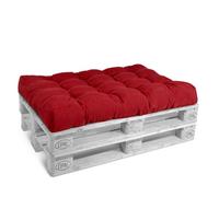 Coussin d'assise Beautissu Coussin de palette Outdoor Eco Style, 120 x 80 cm, rouge