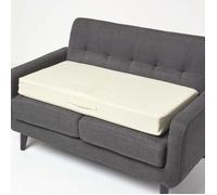 Coussin d'assise déhoussable pour canapé 2 places en coton Beige
