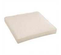 Galette de chaise à scratch ""Korai"" blé 40x40x4cm en polyester - Hespéride