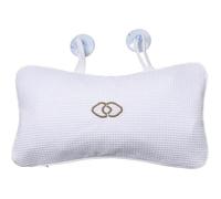 Coussin de bain antidérapant avec maille respirante et ventouses pour jacuzzi, appui-tête gonflable pour spa, relaxant pour l
