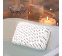 Coussin de bain, appui-tête de spa avec ventouses (8 petites ventouses, 27,9 x 17,8 x 5,1 centimètres)
