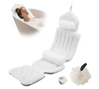 Coussin de Bain Complet pour Le Corps - avec Appui-tête - Support Lombaire