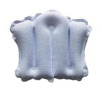 Coussin De Bain Oreiller de Bain Gonflable, Support Cou étanche, Repose-tête for Piscine et Aide aux épaules(White)