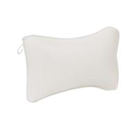 Coussin De Bain Oreiller Repose-tête antidérapant, Baignoire rembourrée, Spa, en Maille 3D avec ventouses for Le Cou et Dos, Fourniture de Salle Bain à Domicile(White)