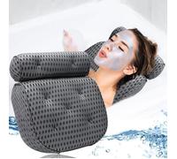 Coussin de Bain Technologie Ergonomique - Gris - Rectangulaire - Utilise la technologie Air Mesh 4D