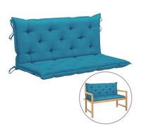 Coussin de balancelle Bleu clair 120 cm Tissu vidaXL vidaXL
