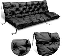Coussin de Balançoire 120X60X50 + 2 Coussins Coussin de Banc de Jardin Imperméable Décoratif
