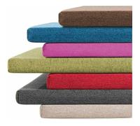 Coussin de banc antidérapant - OKZ - 1 place - 50x50x5 cm - Gris - Intérieur et extérieur - Rembourrage haute densité