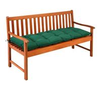 Detex Coussin de Banc avec Attaches - Intérieur Extérieur Coussin pour Banc Banquette - 145x45x8cm - 100% Polyester - Vert