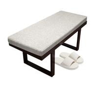 Coussin de banc de jardin antidérapant en lin de 3 cm d'épaisseur, lavable, pour terrasse, canapé et balancelle - 160 x 50 cm - Parfait pour les rebords de fenêtre et la fourrure
