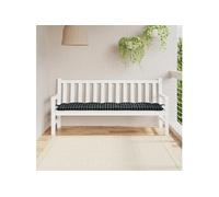 vidaXL Coussin de banc - Noir 180x50x7 cm