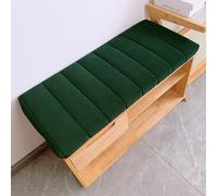 Coussin de banc de jardin lavable, antidérapant, avec fermeture éclair, pour extérieur, 130 x 45 cm, vert foncé