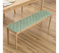 Coussin de banc de jardin moderne touffeté pour intérieur ou extérieur, 30 x 150 cm, vert