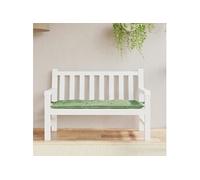 Coussin de banc de jardin motif de feuilles 120x50x7 cm tissu 361599