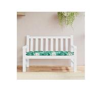vidaXL Coussin de Banc de Jardin Motif de Feuilles, Coussin de Siège, Coussin de Meuble de Terrasse Patio Salon Extérieur Intérieur