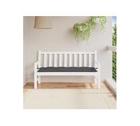 vidaXL Coussin de Banc de Jardin, Revêtement de Banc avec Jeux de Cordes, Coussin d'Extérieur Imperméable, Anthracite 150x50x7 cm Tissu Oxford