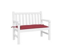 Coussin de Banc de Jardin, Revêtement de Banc avec Jeux de Cordes, Coussin d'Extérieur Imperméable, Rouge Bordeaux 361573