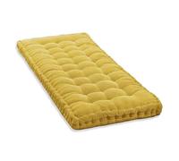 Coussin de banc de jardin universel pour balancelle d'extérieur - Couleurs : 55 x 160 cm - Jaune