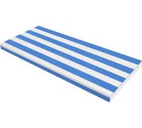 Coussin de banc d'extérieur, matériau imperméable, confort haute densité, bleu