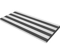 Coussin de banc d'extérieur, matériau imperméable, confort haute densité, noir