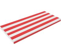 Coussin de banc d'extérieur, matériau imperméable, confort haute densité, rouge