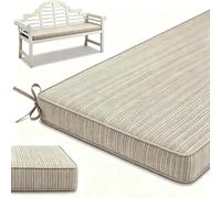 Coussin de Banc en Chenille 5 cm, Mousse 50D, Lavable, Antidérapant | Chenille douce et mousse 50D de 5 cm : un coussin de banc confortable pour repas, lecture, piano ou détente au quotidien.