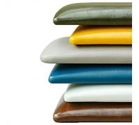 Coussin de banc en cuir imperméable 2 places, tapis de chaise amovible, pour l'intérieur, gris fourrure, 140 x 40 x 2 cm, accessoire élégant pour décoration d'intérieur