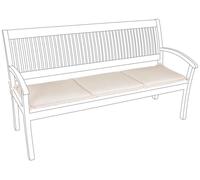 Coussin de banc en Poly Spun Natural 3P