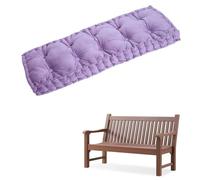 Coussin de banc en velours luxueux pour utilisation en intérieur et en extérieur, pour bancs de salle à manger, sièges de fenêtre et balançoires, violet, 152,4 x 49,5 x 10,2 cm, confort élégant