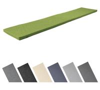 Coussin de banc Garronda, 200x40 cm, environ 4 cm d'épaisseur, pour l'extérieur, idéal pour banc de jardin et hamac balancelle. Coussin de siège, rembourrage pour banc, résistant à l'eau et aux UV, av