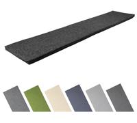 Coussin de banc Garronda, 200x40 cm, environ 4 cm d'épaisseur, pour l'extérieur, idéal pour bancs de jardin et balançoires Hollywood. Coussin d'assise imperméable et résistant aux UV, avec attaches, d