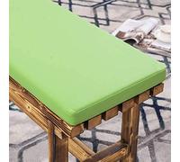 Coussin de banc imperméable en cuir PU avec housse amovible, rembourrage en mousse souple de luxe pour banc de jardin, balançoire, fauteuil inclinable, résistant aux UV, vert, 100 x 40 cm