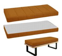 Coussin de banc imperméable en mousse épaisse pour rebord de fenêtre d'intérieur - 80 x 55 cm - Housse amovible, idéal pour mobilier de maison - Coussin d'assise confortable pour banc