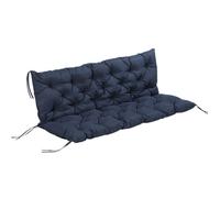 Coussin de banc - Outsunny - matelas assise dossier jardin canapé 3 places grand confort - tissu - 150x98x8cm - bleu