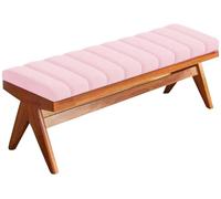 Coussin de Banc sur Mesure Exterieur Interieur Dehoussable Coussin de Banquette 120x40 100 x 35 80x40 150x40 pour Salon ou Balançoire de Jardin, Balcon, Terrasse et Palette(Rose,110x40cm x5cm Thick)